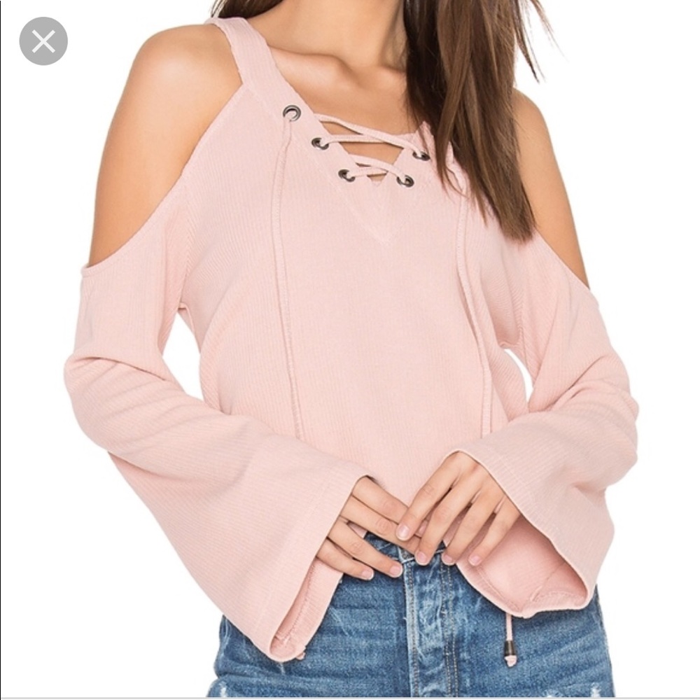 J.O.A. Cut Out Shoulder Top